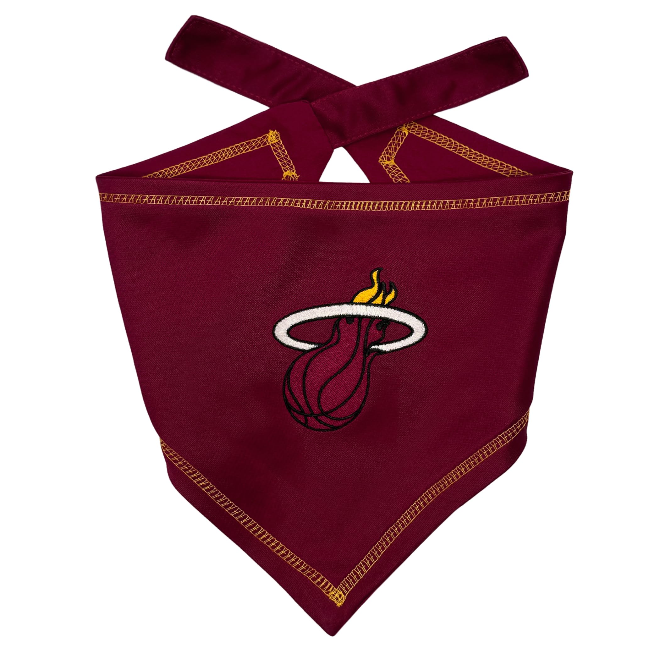 Pets First NBA Miami Heat TIE Bandana, Size Large/X-Large. Dog Bandana Scarf Bib for Pet Cat Dog. The Ultimate Game-Day, Party Bandana