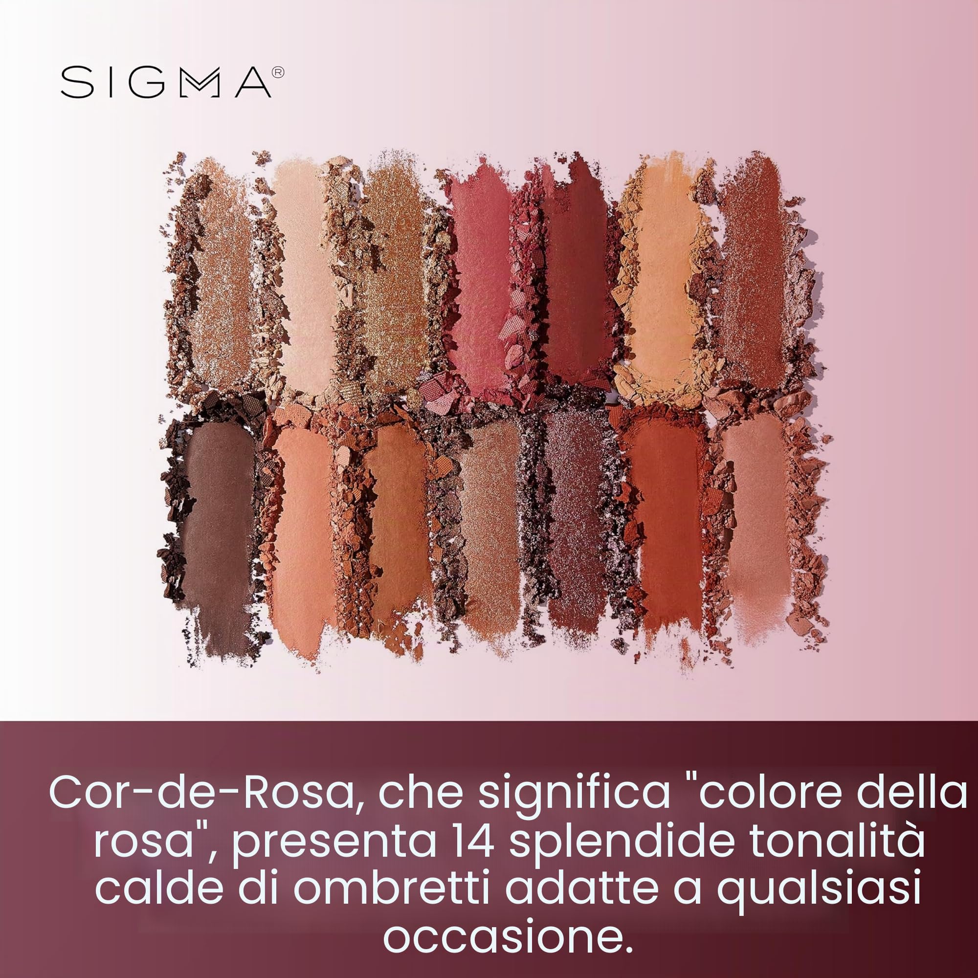 Sigma Beauty Palette di ombretti Cor-De-Rosa, EP021