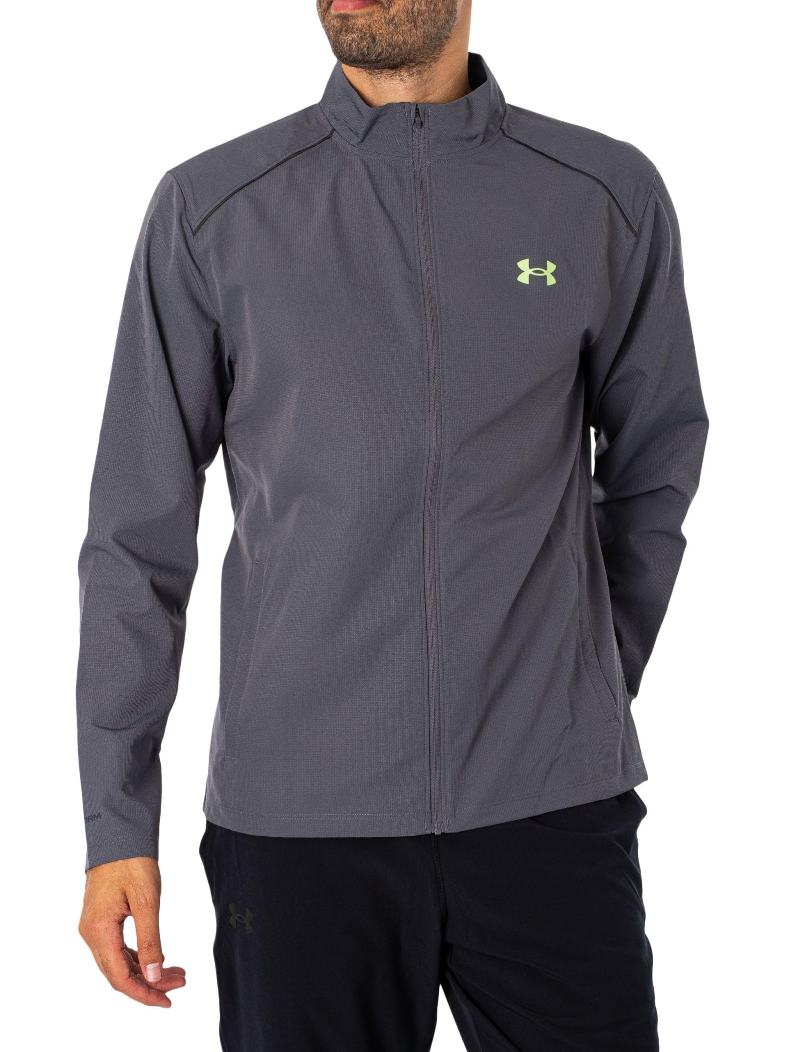 Under Armour Launch Jacke - Graue Herrenjacke 2XL