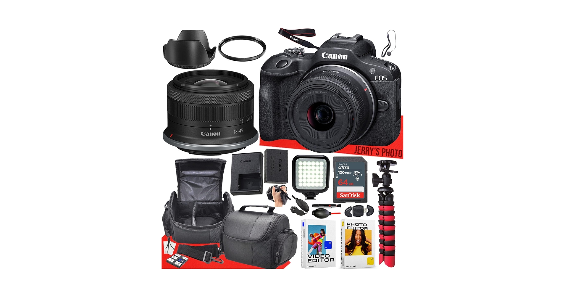 美品 Canon EOS R100 18-45mm S数2301回 717 Amazon.com : Canon EOS R100 Mirrorless Camera with 18-45mm