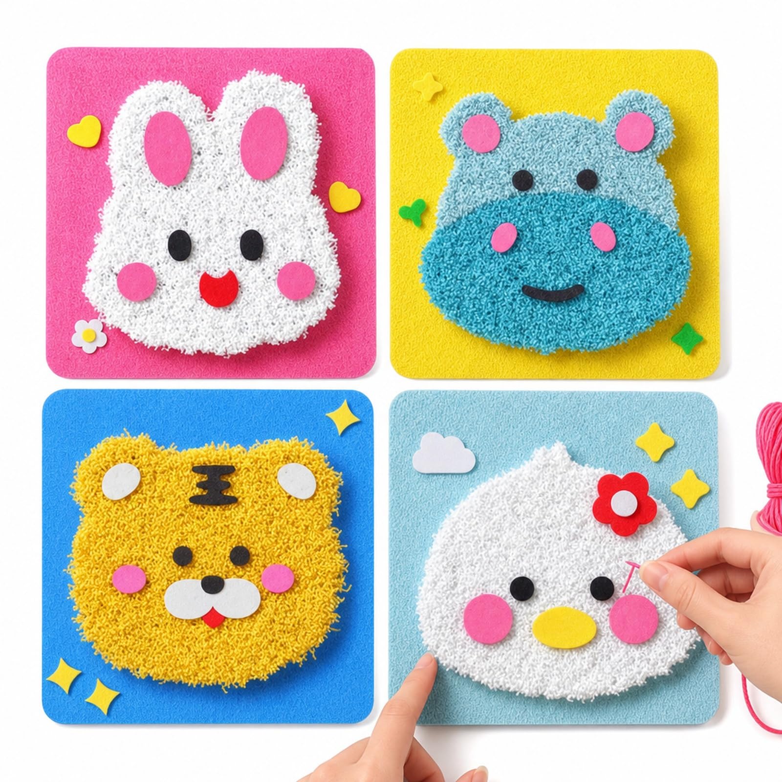 CAWRUKP 4-Piece Sewing Kit for Kids