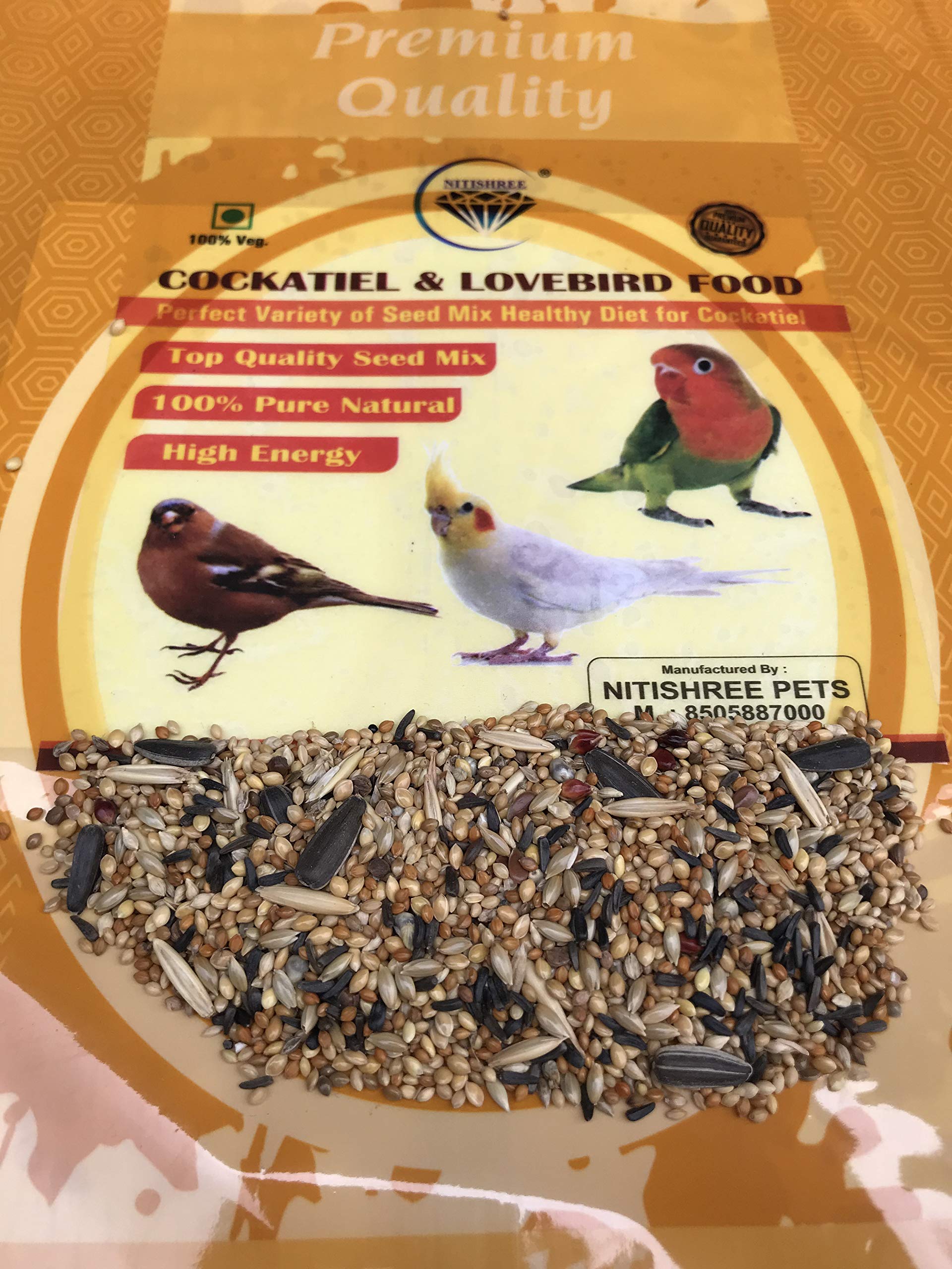 Nitishree Bird Feeder Economic Food Premium Mixed Seed for Cockatiel,Budgies,Lovebird & Small Birds 2000gm (B08CSWN25P) Amazon Price History, Amazon Price Tracker