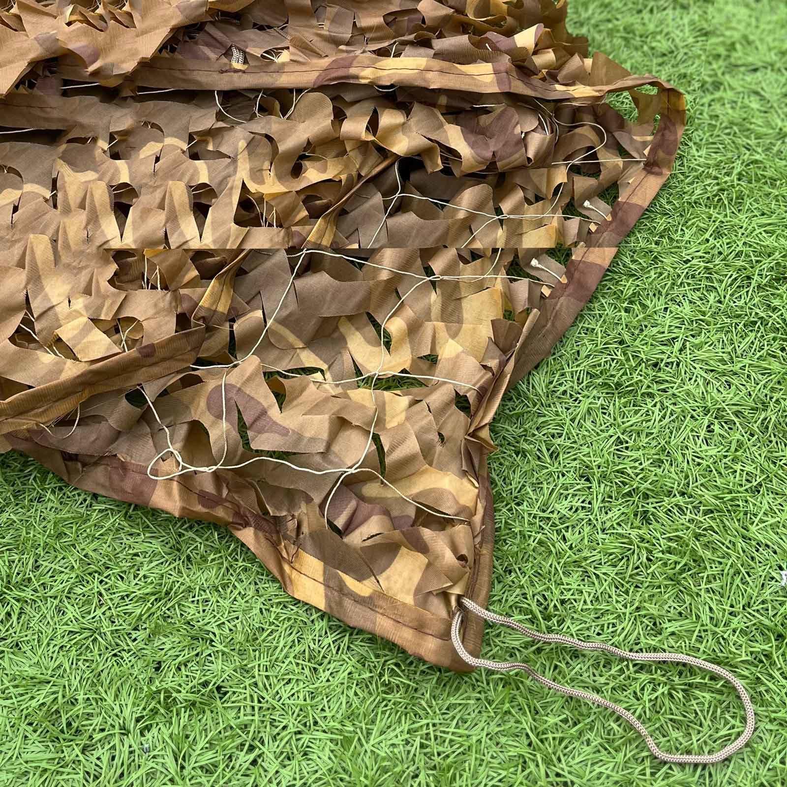Deserto Rete Mimetica per Ombrellone,Rete Mimetica per Caccia,Rete Militare Rinforzata,Tessuto Oxford,per Campeggio Tiro Nascondersi Decorativo,2x2m 2x3m 3x3m 3x4m 4x5m,Desert-1.5x3m/4.9x9.8ft