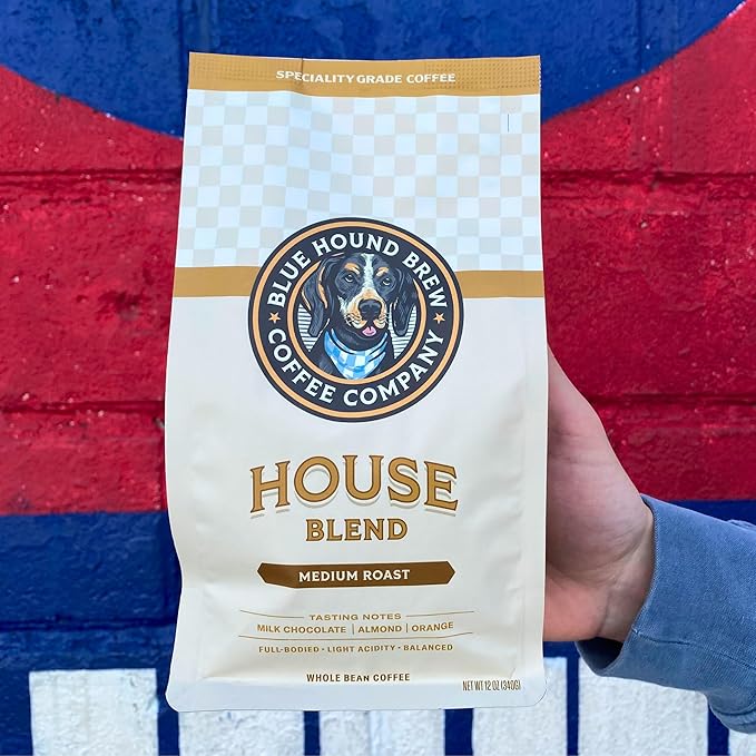 Blue Hound Brew Café en Grano Mezcla House Blend 340g miniatura 3