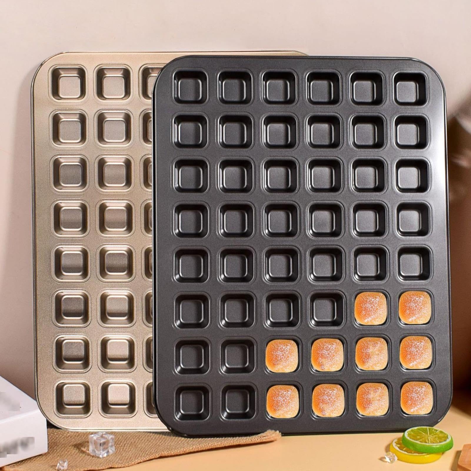 2er-Pack Mini Muffinform, Antihaftbeschichtete Mini-Cupcake-Formen