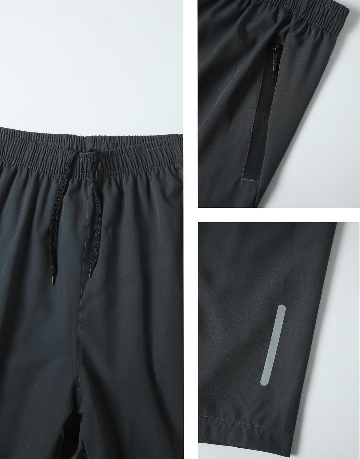 RPOVIG 3 Pack Men's Athletic Shorts Sets 9" Gym Workout Short with Zippered Pockets Running Joggers Basketball Gift - Image 5