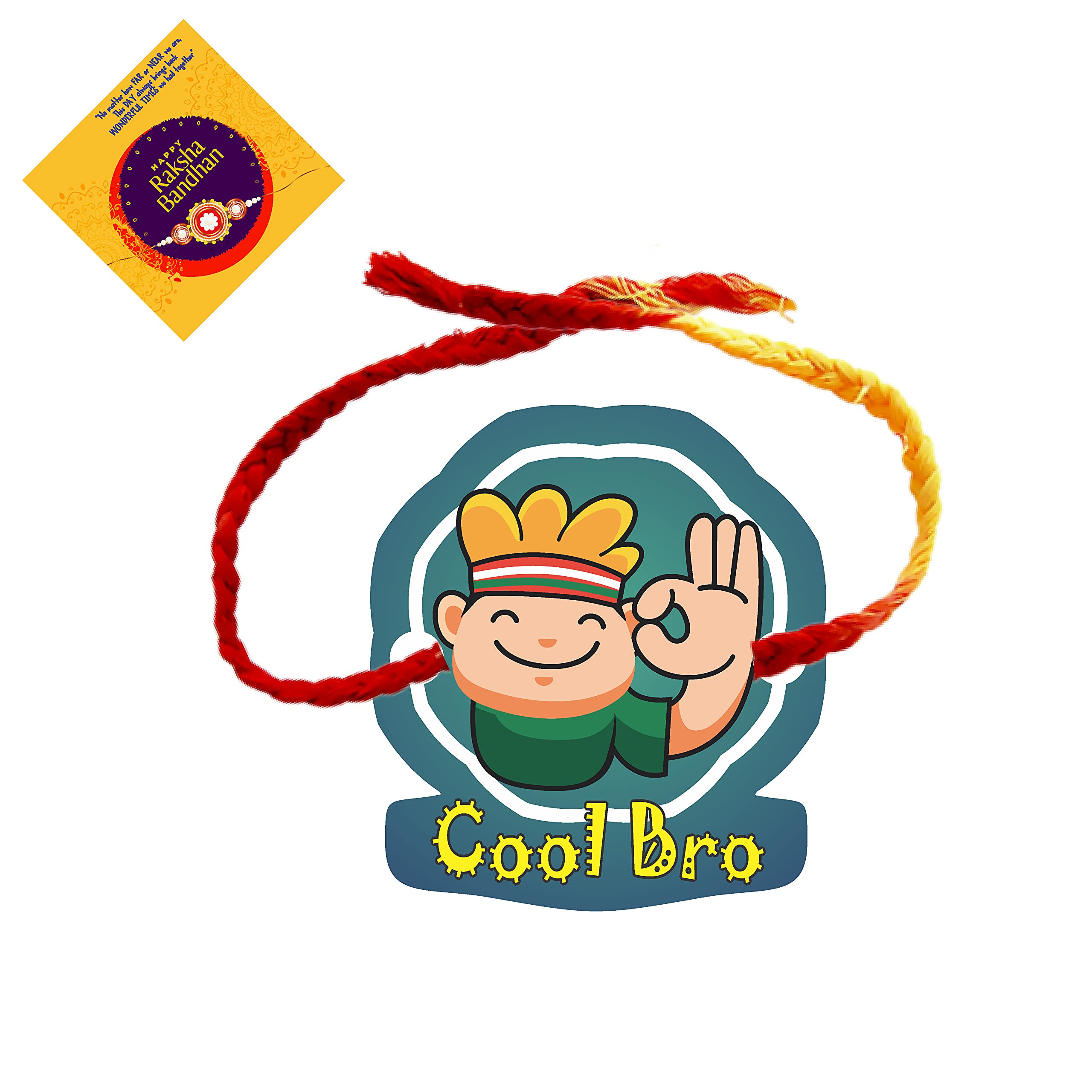 Swastikart - Fridge Magnet Combo Rakhi Series - Rakhi Cum Fridge Magnet for Chota Bhai/Brother/Magnetc Rakhi for Brother/Kids/Children