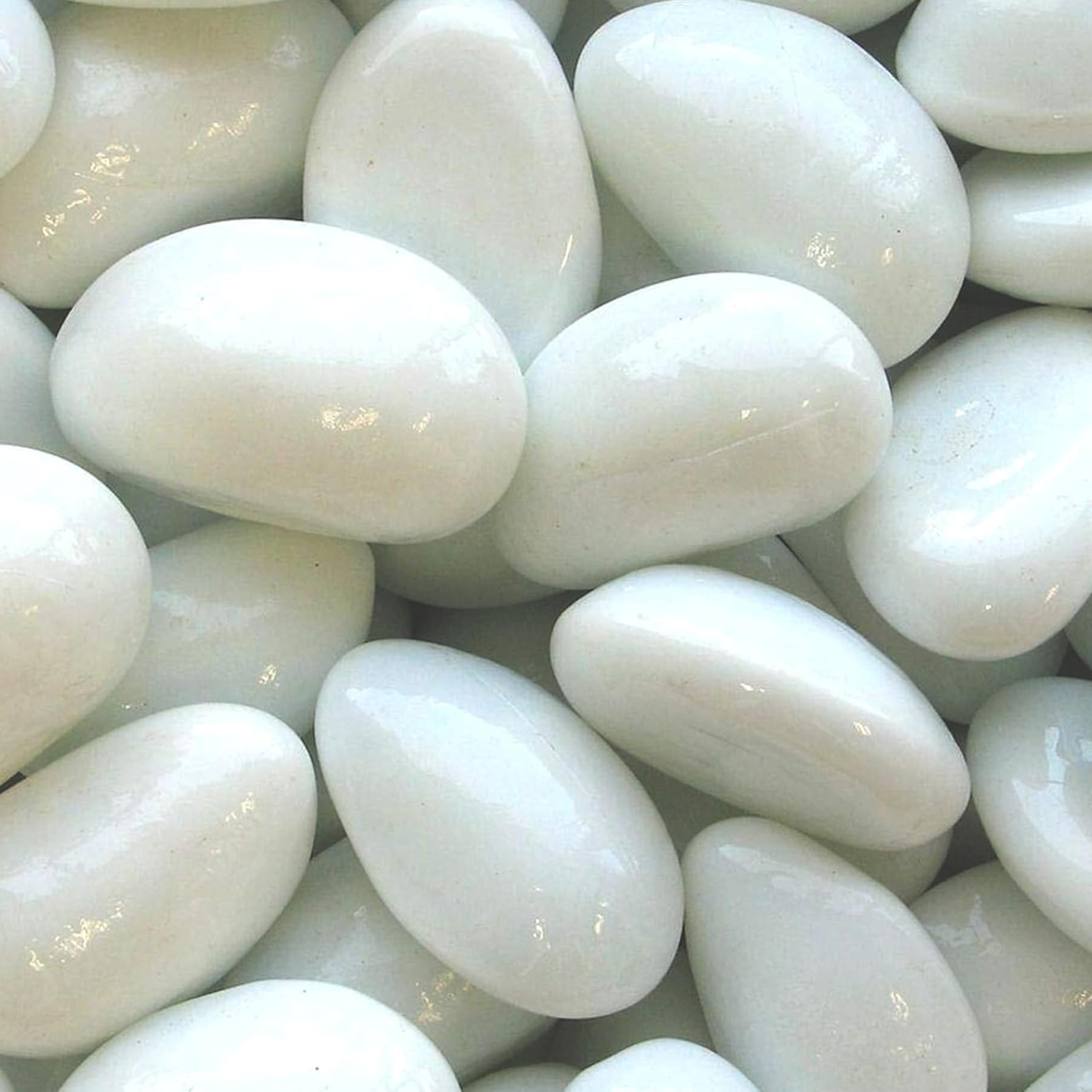 Casa Haus Big White Polished River Rock Pebble/Stones (Daisy White,5 kg Polished) (2.5 cm - 4 cm) for Home Decoration, Aquarium/Fish Tank and Garden Polished River Rock-image-35