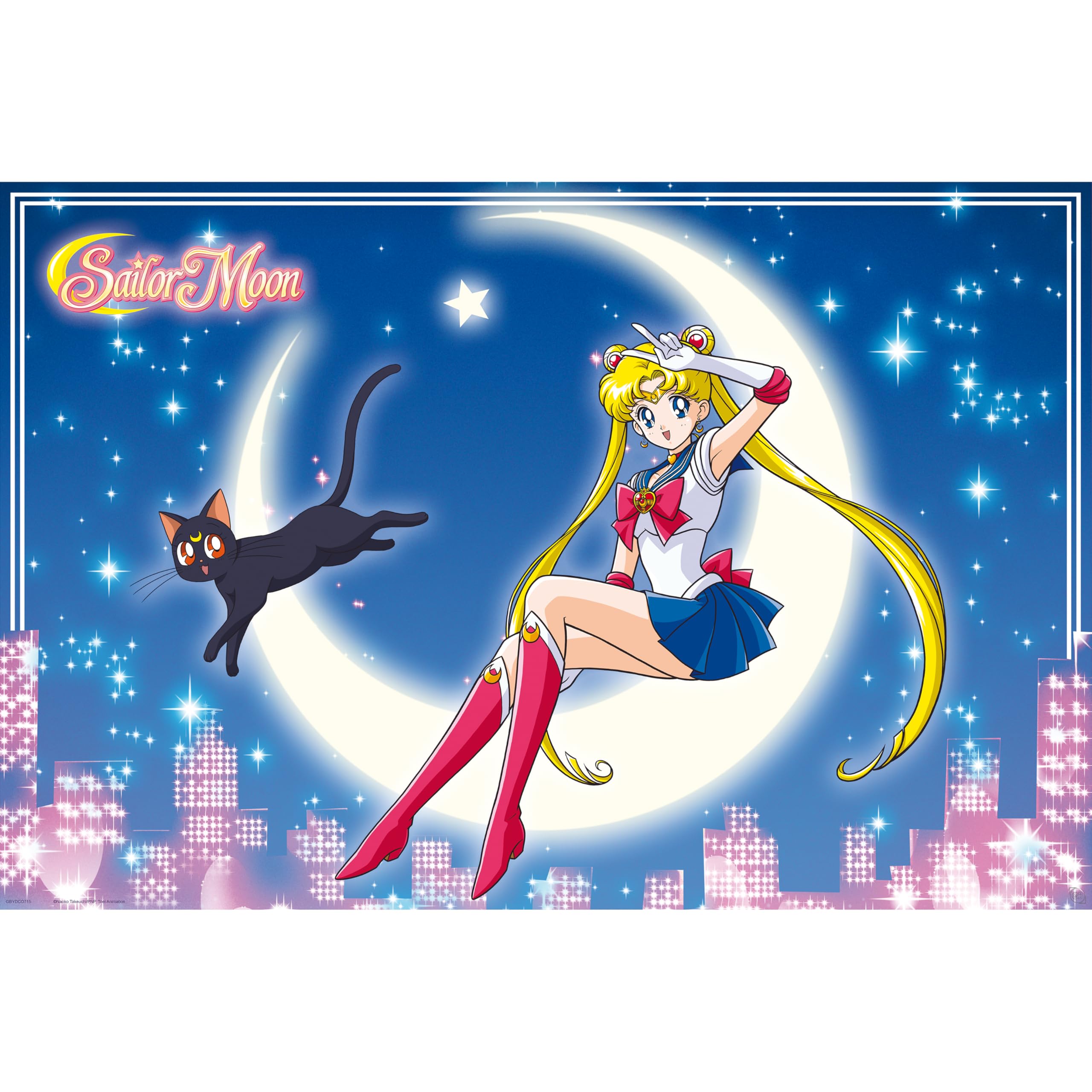 Gb Eye Multicolored - Sailor Moon Poster Sailor Moon & Luna 91.5 X 61 Cm