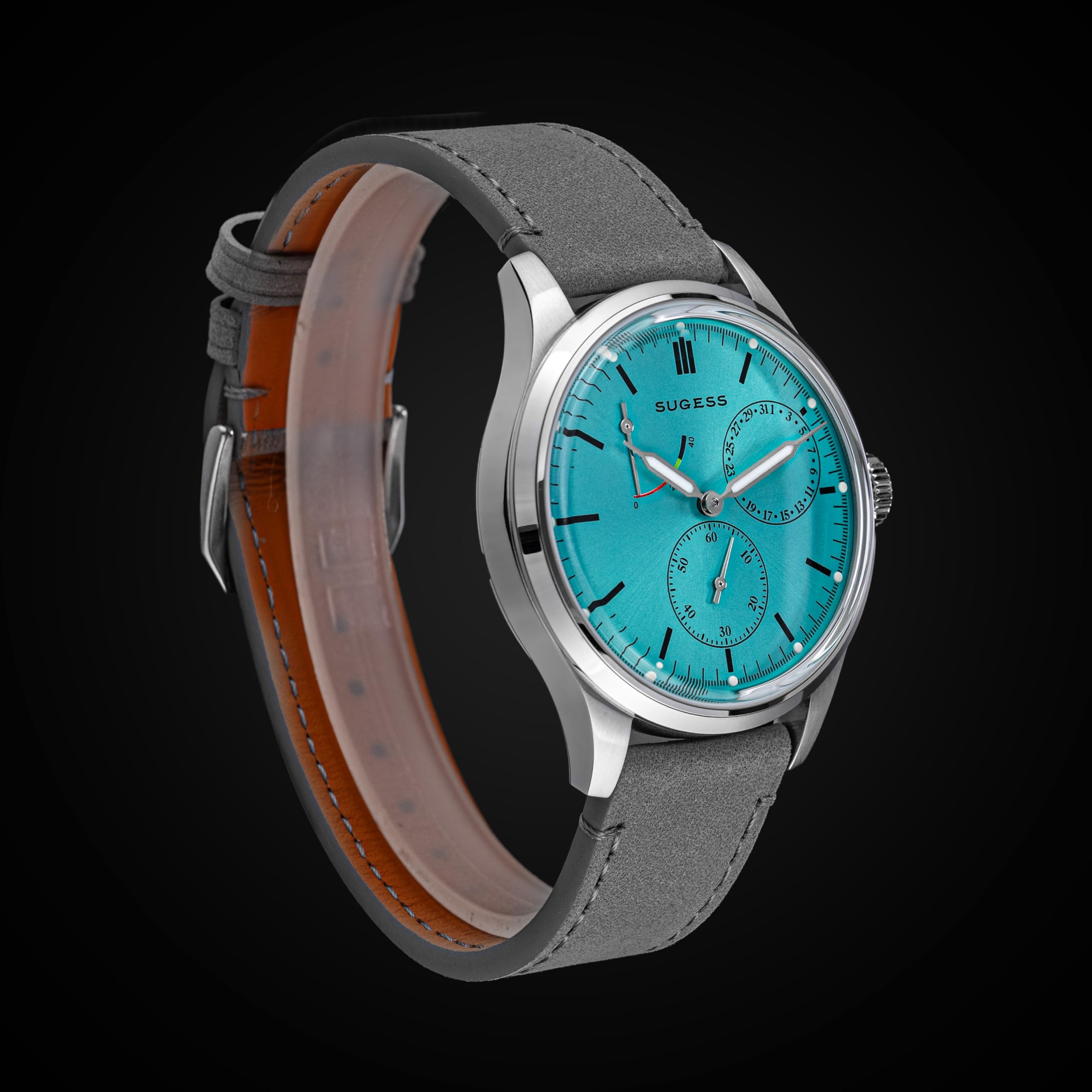 Sugess S458.ST.G Art Master Fashion automatische mechanische Herrenuhr aus gewölbtem Glas Möwe 1963