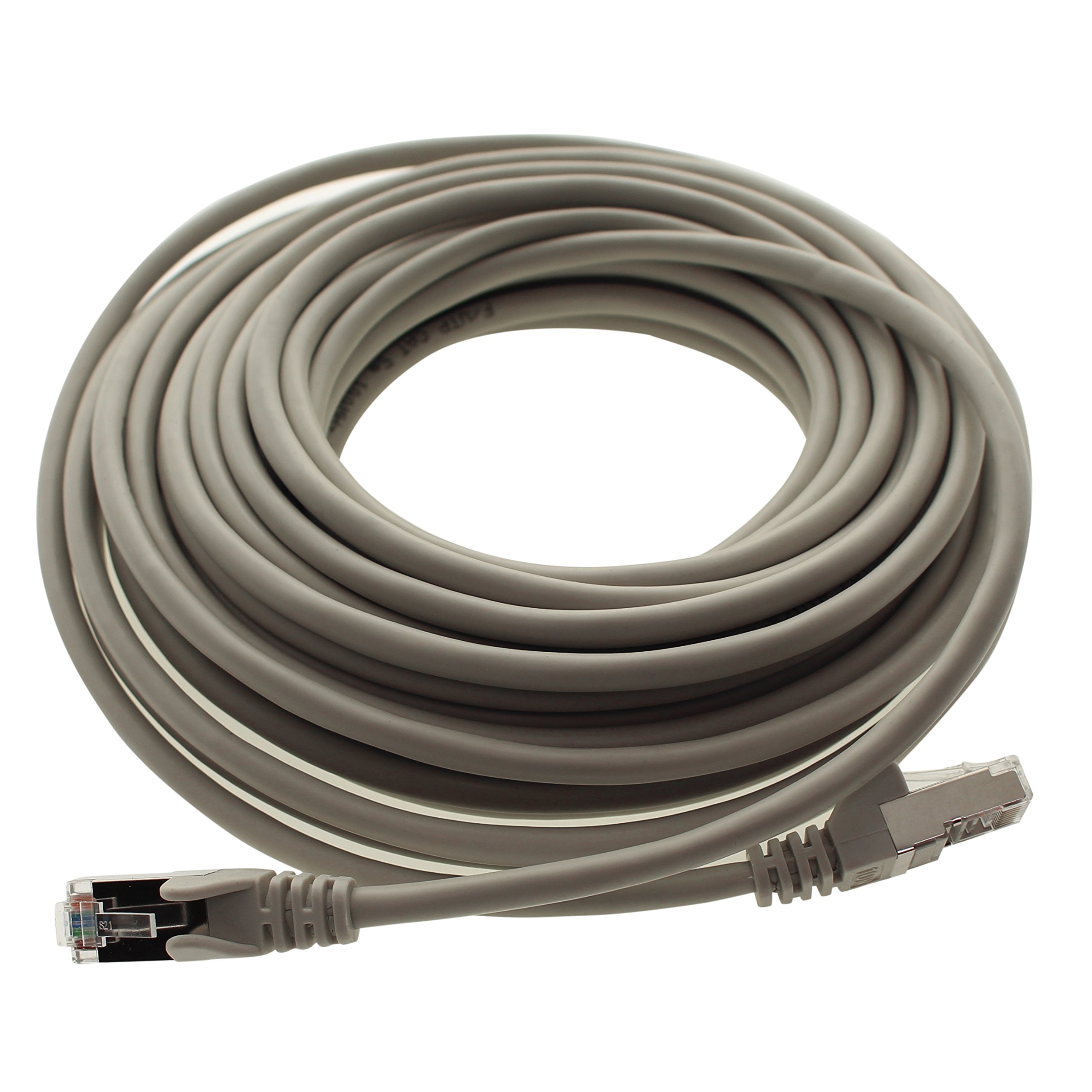 Câble réseau 1aTTack CAT5 FTP blindé avec 2x jeu de connecteurs RJ45 (10 pièces) 10m gris