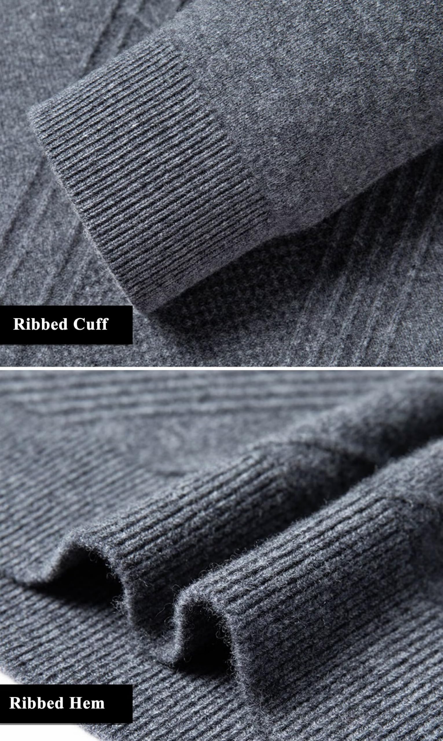 HNVAVQ Maglione 100% Cashmere Uomo Maglia Invernale