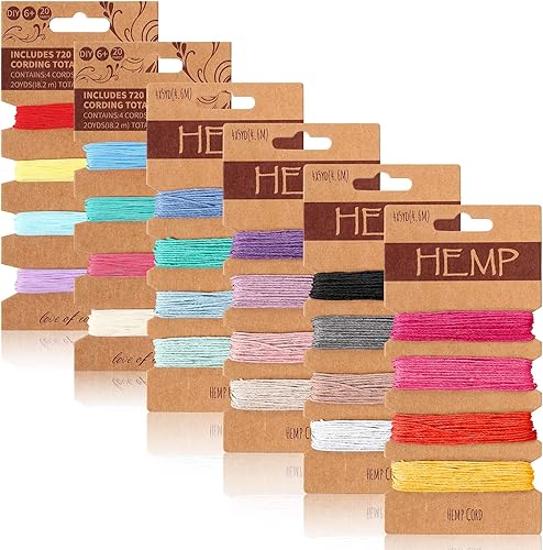 CordĂłn de hilo de 24 colores para hacer joyas, cordĂłn de lino multicolor, cuerda de cuerda natural para pulseras hechas a mano, llaveros, accesorios CordĂłn de hilo de 24 colores para hacer joyas, cordĂłn de lino multicolor, cuerda de cuerda natural para pulseras hechas a mano, llaveros, accesorios