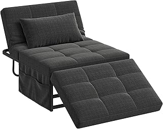 WLIVE Folding Ottoman, 4-in-1 Multi-Function, Convertible Sofa Bed Foot ...