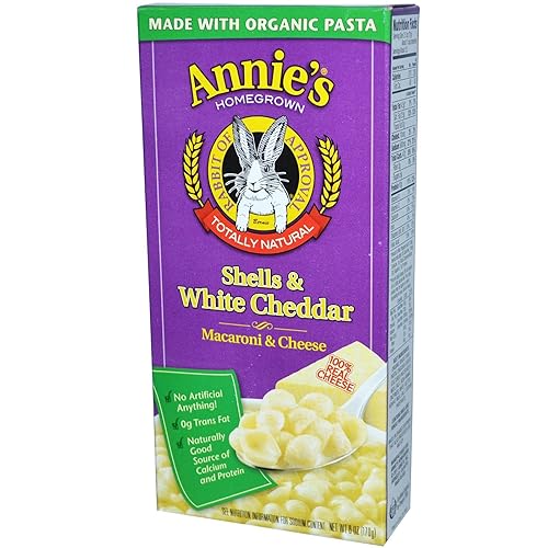 Annie's Homegrown Macarrones y queso - Conchas y cheddar blanco - 6 oz