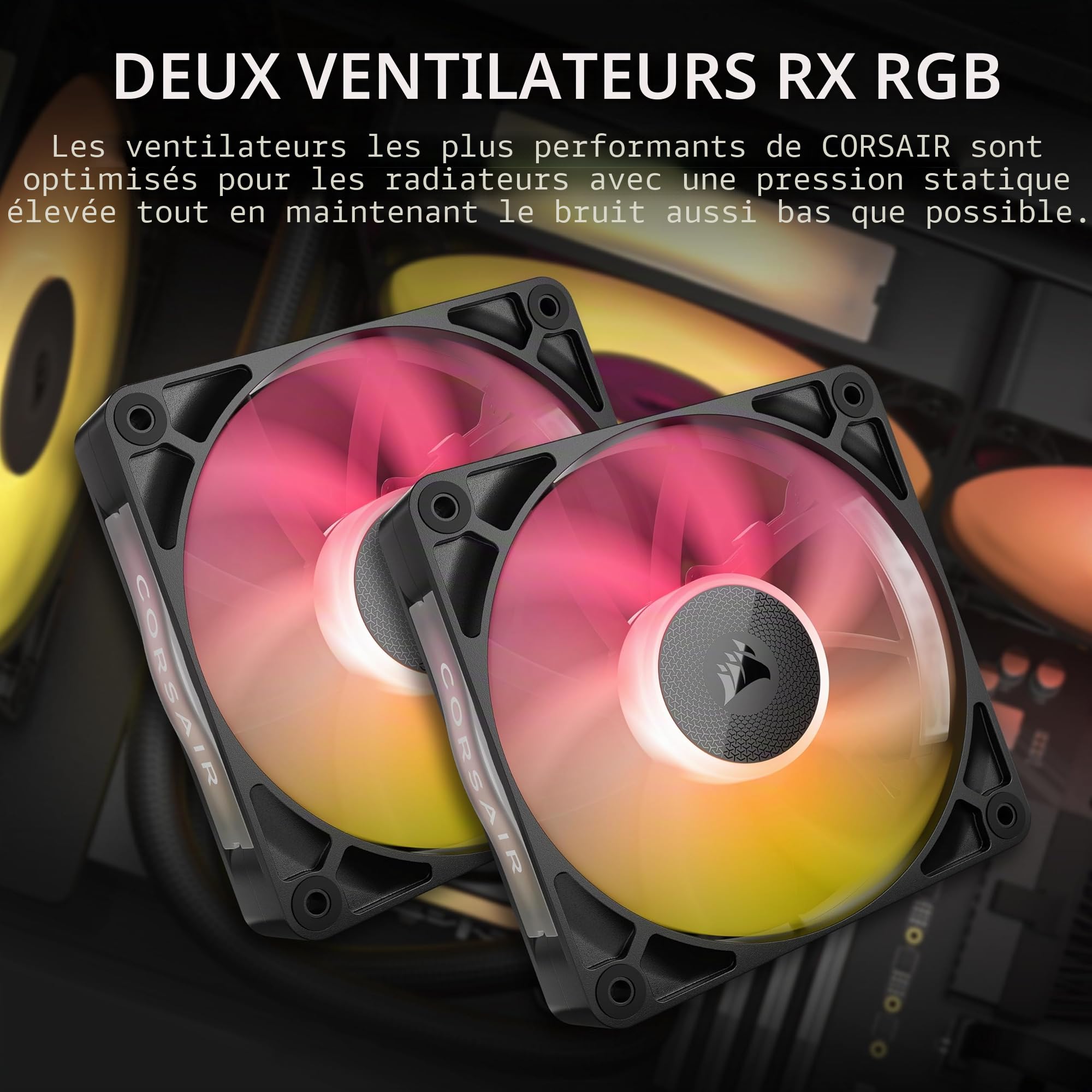 CORSAIR iCUE Link Titan 240 RX RGB Refroidisseur Liquide pour CPU – 240mm AIO – 2X RX120 Ventilateurs RGB Inclus – Convient à Intel LGA 1851/1700, AMD AM5/AM4 – Hub du Système iCUE Link Inclus – Noir