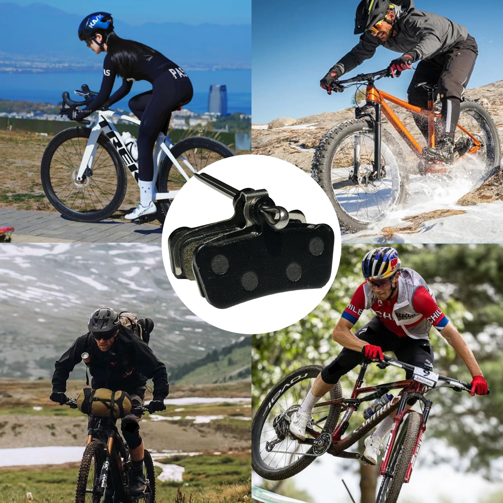 Klocki hamulcowe rowerowe do SRAM, okładziny hamulcowe Guide R T G2 i G2 RSC, półmetaliczne okładziny hamulcowe do SRAM Guide okładziny hamulcowe Avid X.O Trail, Elixir 9 Trail