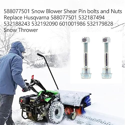 Miniatura 3 de 6PK 532188243 Kit de pernos de cizalla que reemplaza Husqvarna 588077501 532187494 532192090 AYP 188243 192090 179828 sopladores de nieve