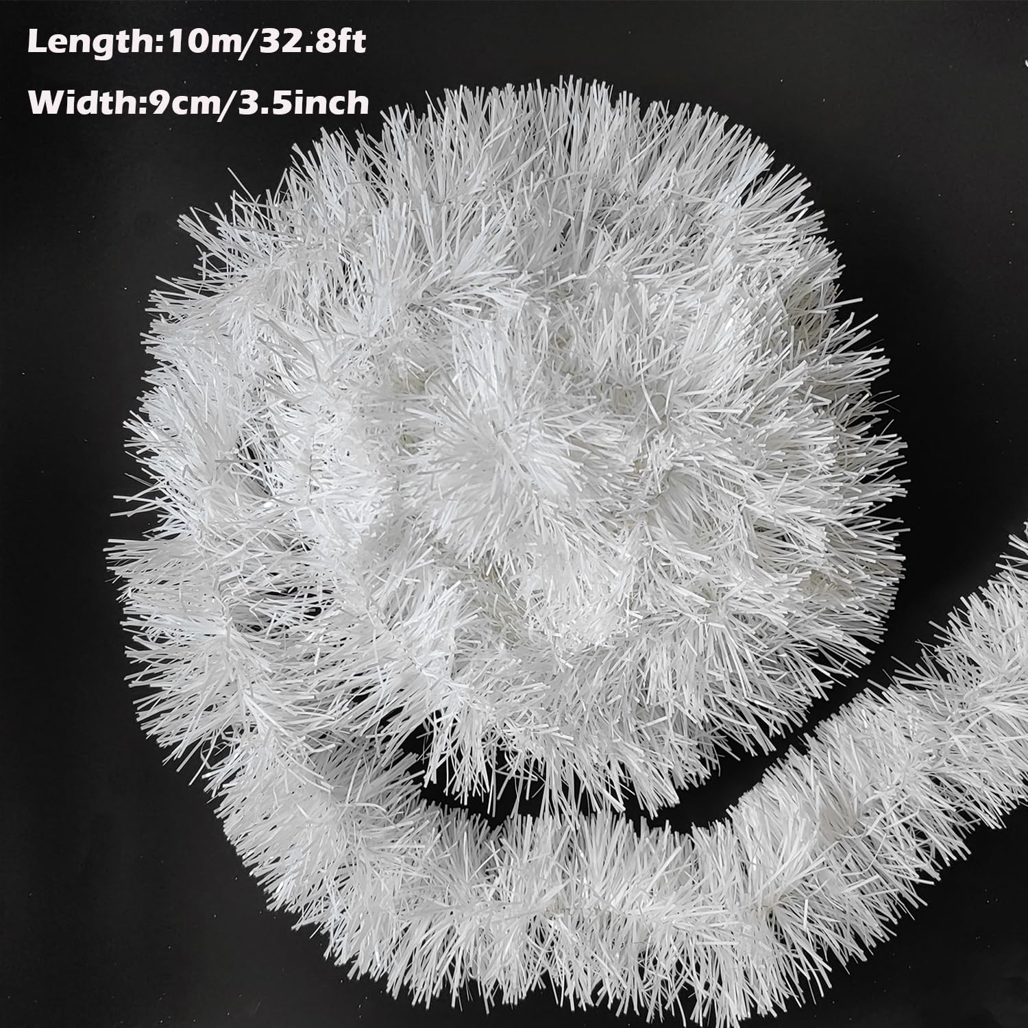 10 m / 32.8 ft Christmas Tinsel Garland - Image 3