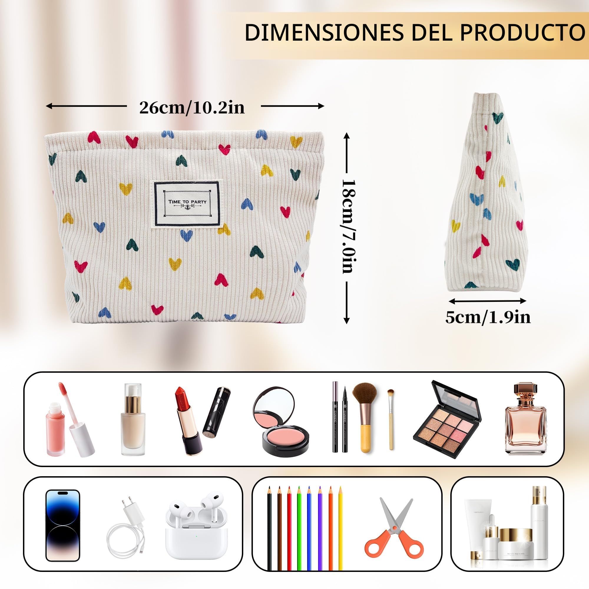 Neceser Mujer，Neceser Maquillaje，pequeño，Viaje Mujer，Bolsa Maquillaje，Makeup Bag