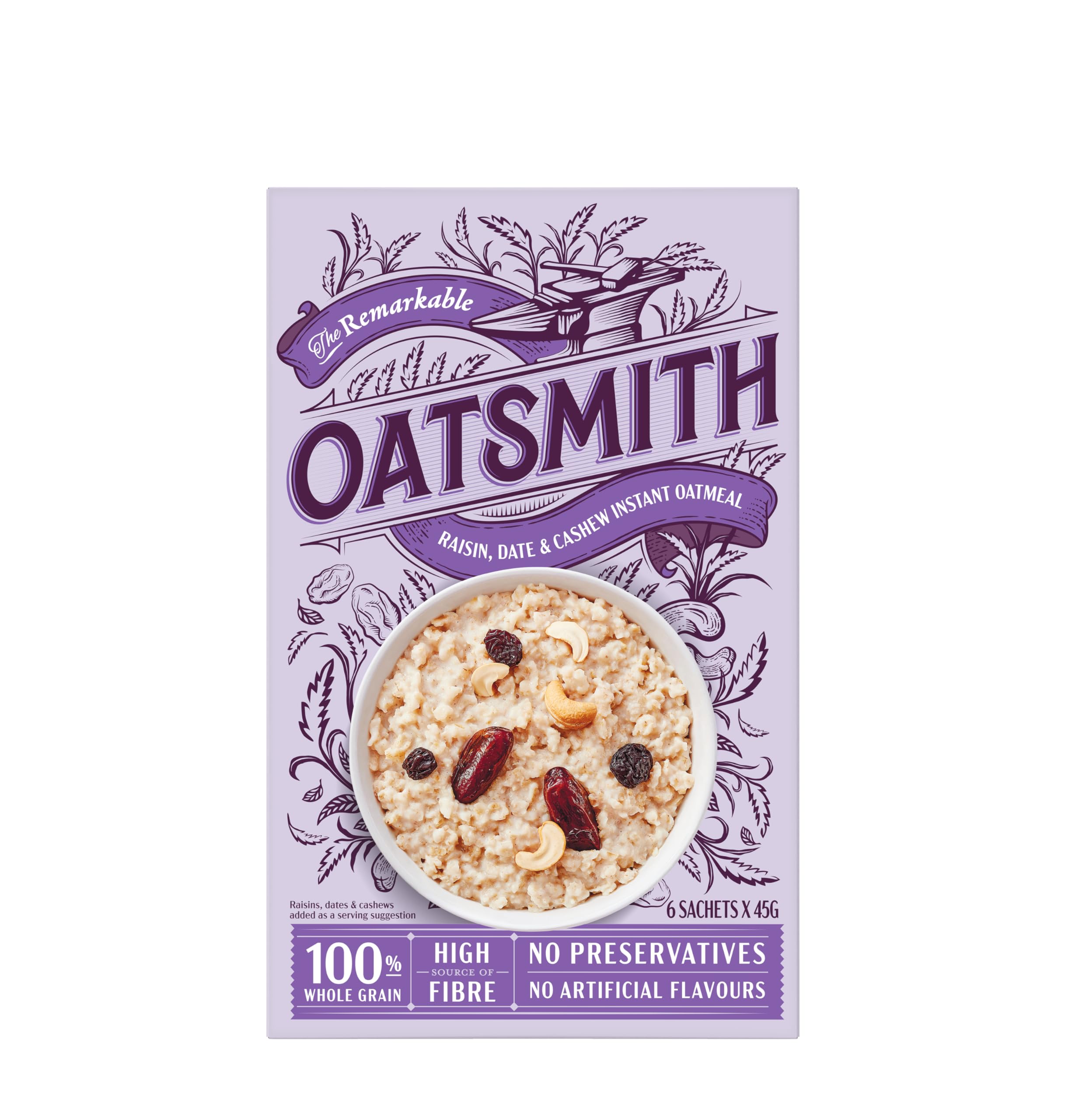 OATSMITH RAISIN,DATE & CASHEW INSTANT OATMEAL 270G