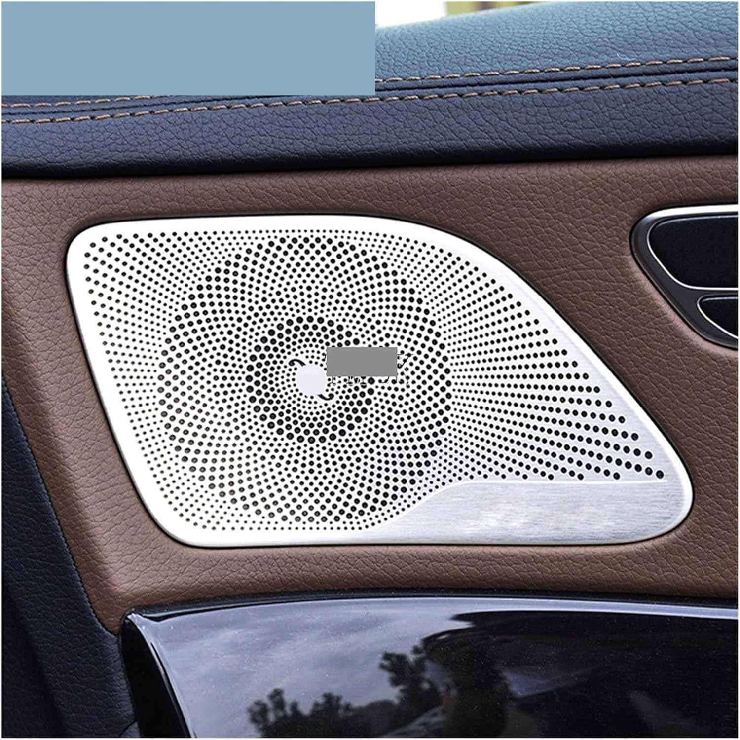 Rear Door Speaker Frame Cover Trim Car Audio Stereo Horn Speaker Grille Fit for Benz S Class W222 2014-2020,B