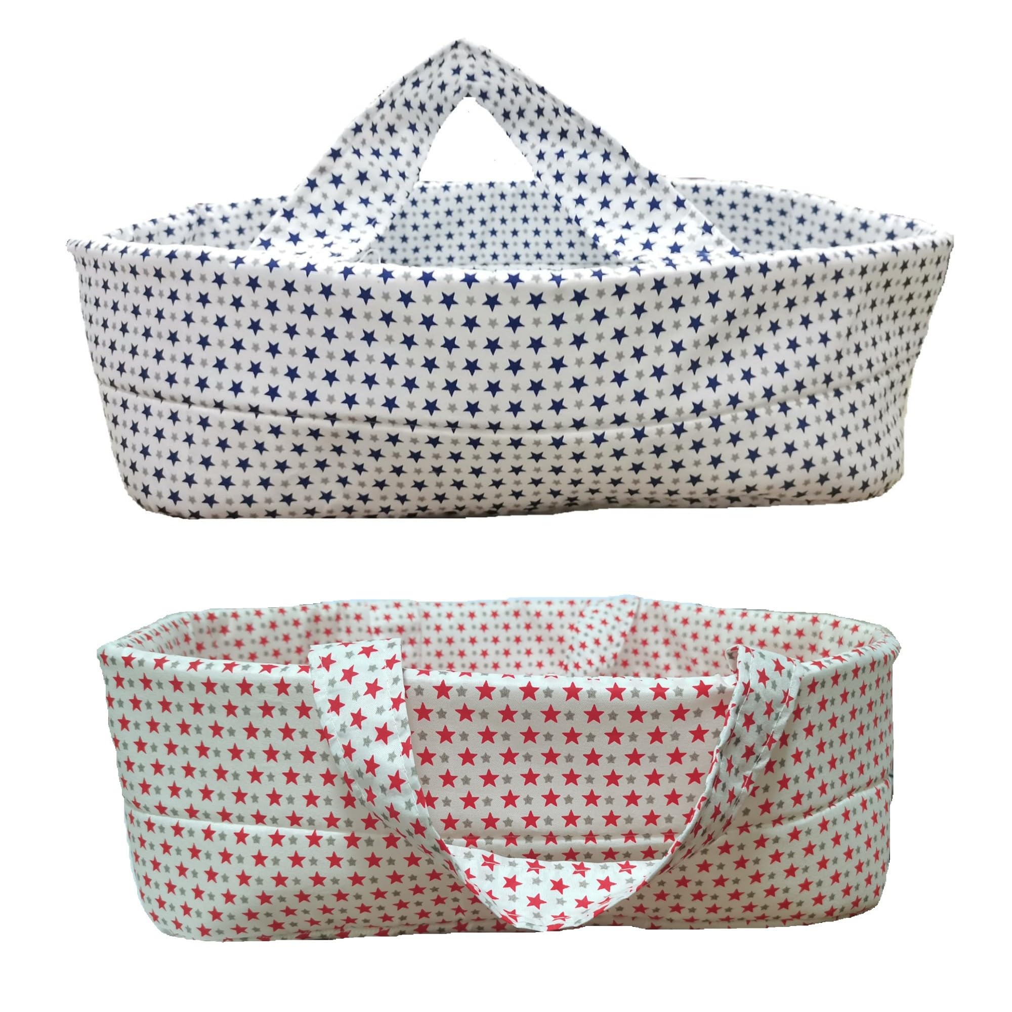 Xunwa 2 Style Baby Dolls Bassinet for 11-12-13 Inch Newborn Reborn Dolls, Toy Bassinet for Doll