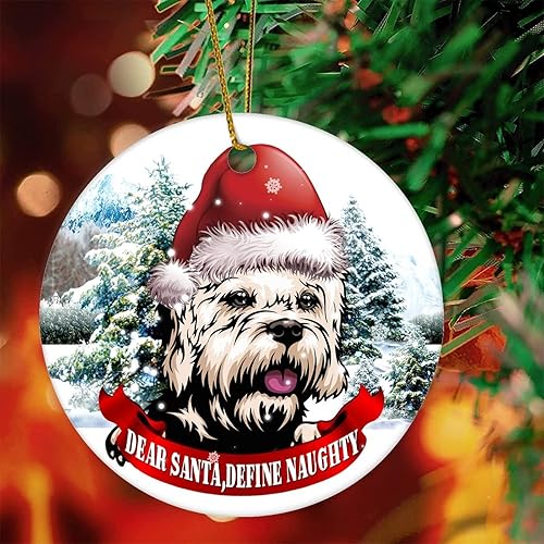 Miniatura 7 de Xmas Ornaments Christmas Ornaments 2022 Dear Santa Define Naughty Pet Ornament Christmas Dog Ornament Dogo Argentino Keepsake Decorative Pendants