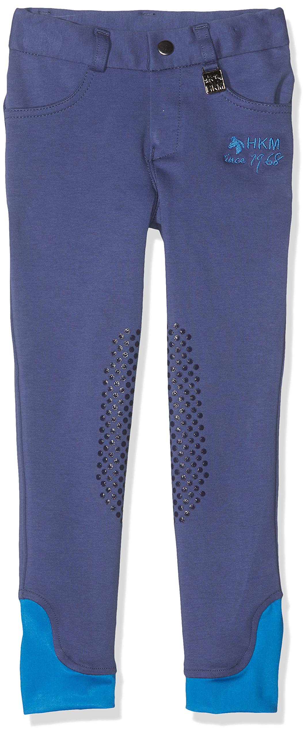 HKM - Reithose -Kids Easy- Silikon-kniebesatz, Pantaloni Unisex - Adulto