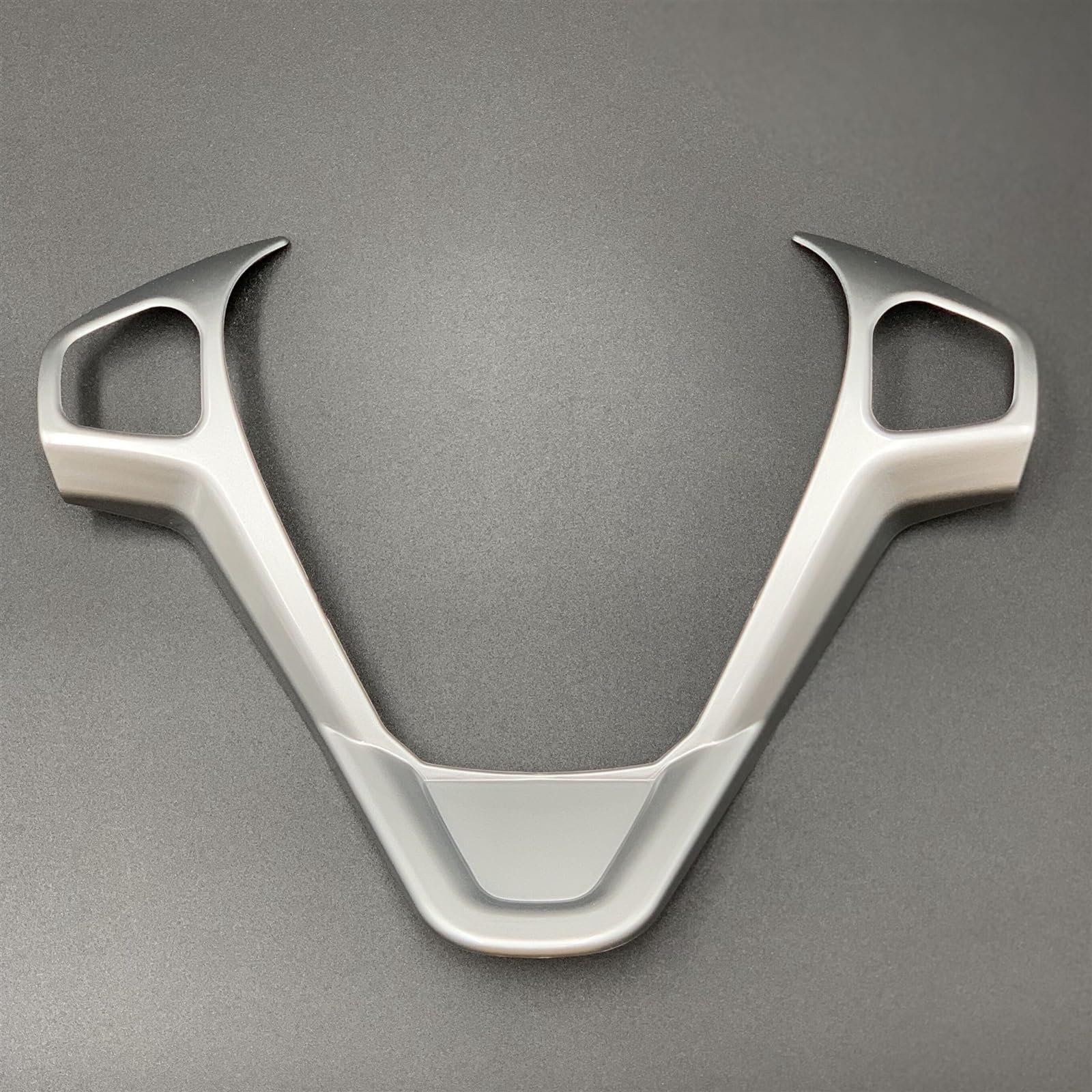 Car Accessories Steering Wheel Cover Trim Decorative Refit Sticker, For Ford, For Fiesta MK7, For Ecosport, For Figo, For B-MAX, For KA+ steering wheel decorative sticker(C Type Silver matte)
