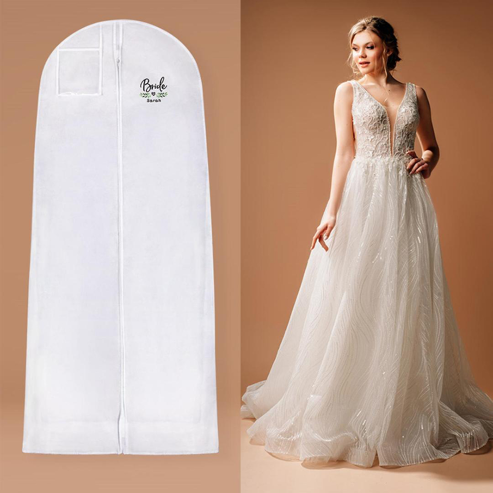 Amazon.com: callie Personalized Bridal Wedding Dress Garment Bag, Custom  Bride Travel Gown Dress Storage Cover for Prom, Evening Gowns(1 Garment Bag)  : Clothing, Shoes & Jewelry