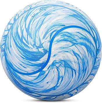 Kuangmi Yin Yang Basketball, Official Size 729.5", Unique Tai Chi Shaped Medium Tire, for Indoor & Outdoor