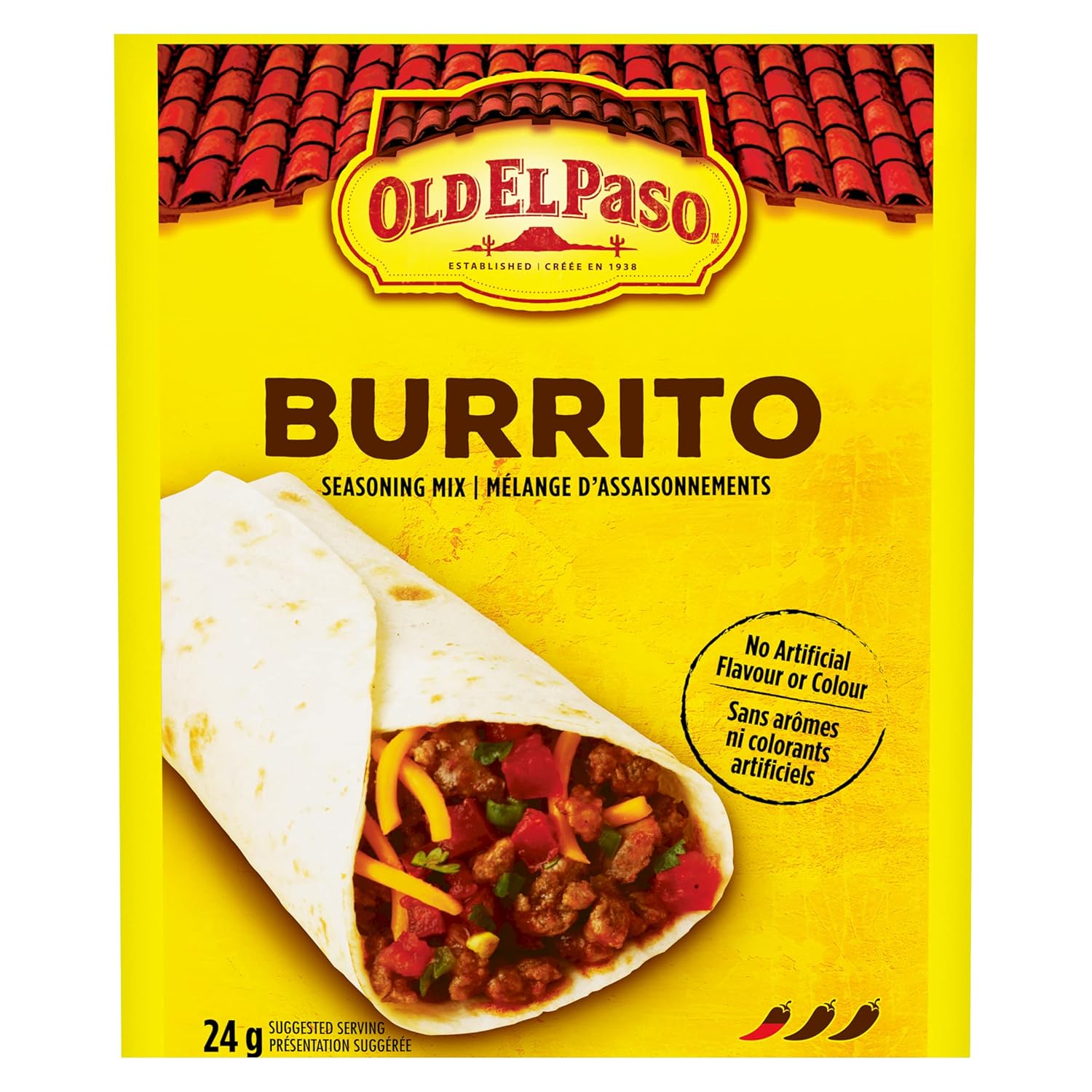 Old El Paso, Burrito Seasoning Mix, 24g/0.8oz., {Imported