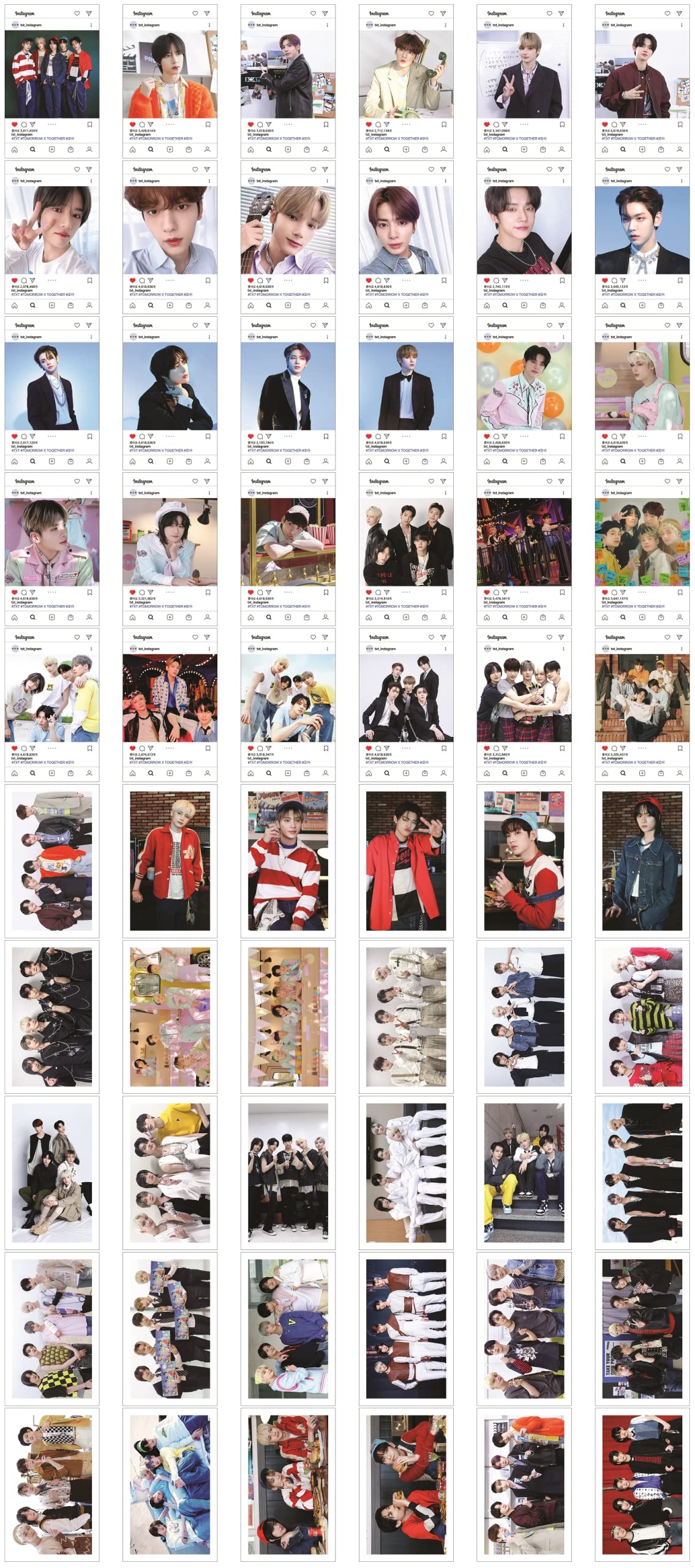 Amazon.co.jp: TXT フォトカード60枚セット 60pcs Photocard Set (TXT