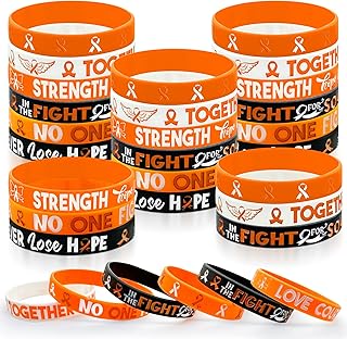 がん啓発シリコンブレスレット30個、インスピレーションを与えるリボンストレッチリストバンド、Hope Faithラバーリストバンド用品アクセサリーリボン啓発がん予防啓発用, 20 x 1.2 cm/ 8 x 0.5 inch