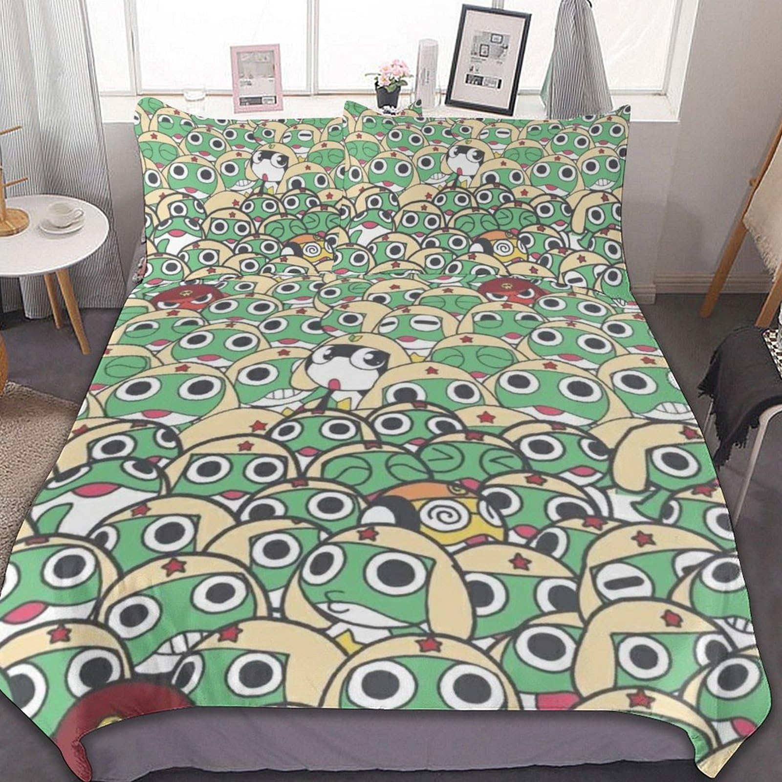 Amazon｜【3点セット】ケロロ軍曹 布団カバー 寝具カバー 掛け布団