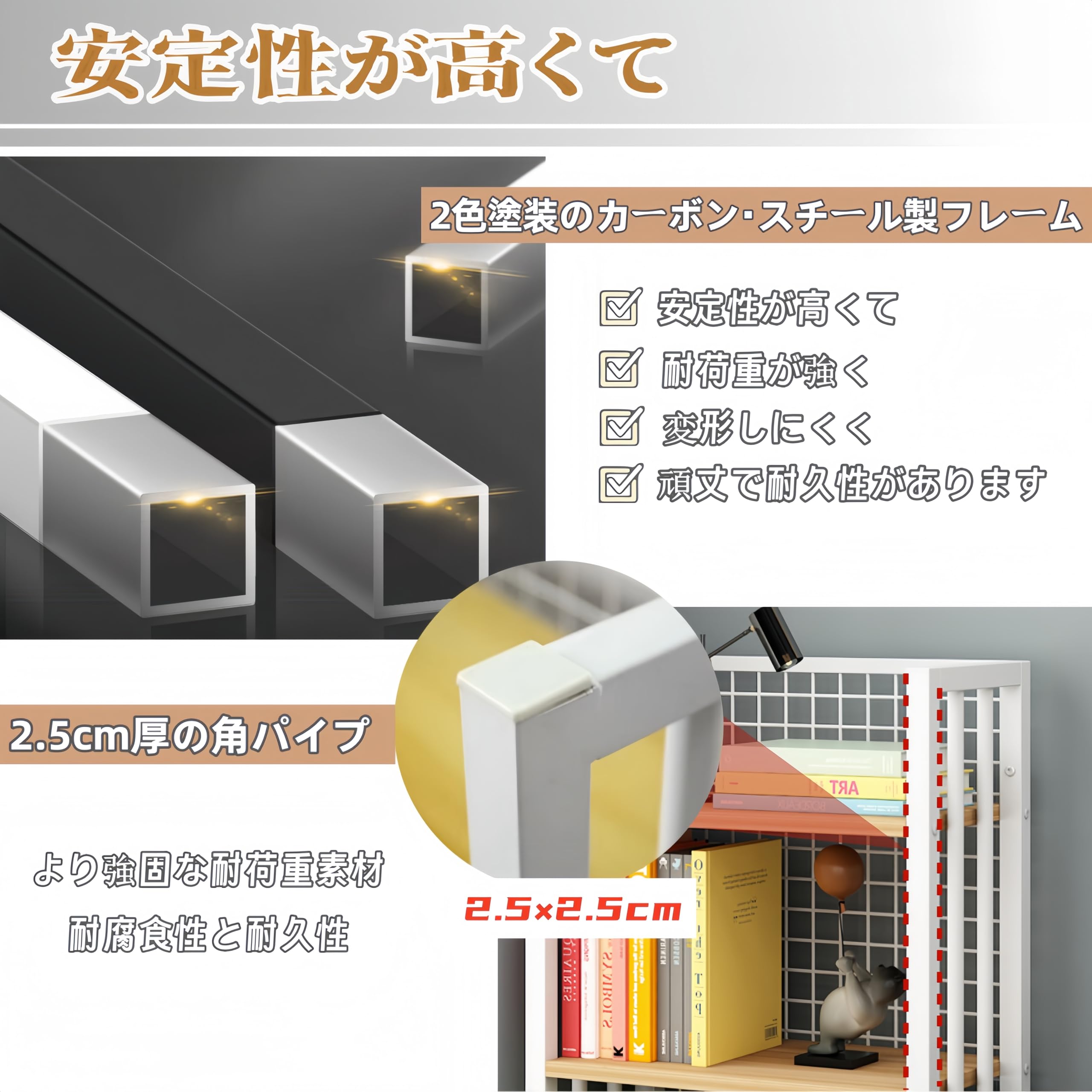 Amazon.co.jp: TUIYIDUO ファイルラック 本棚 大容量 ファイルワゴン 4