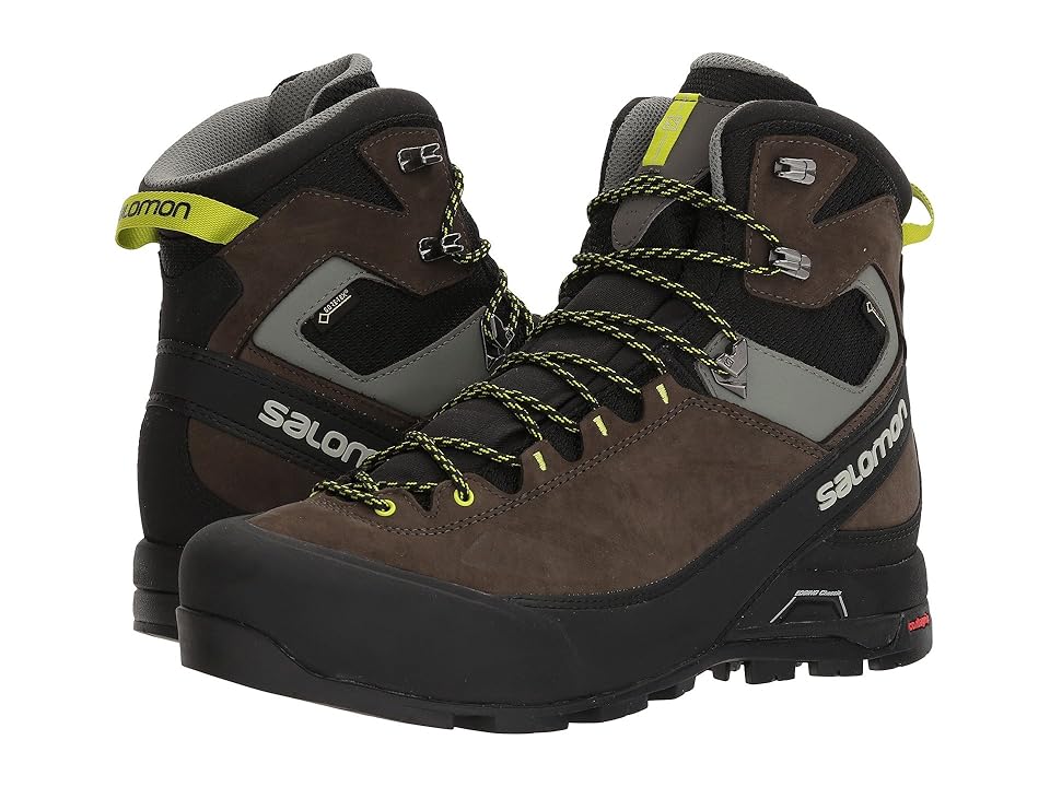 

Salomon X Alp Mtn GTX(r) (Black/Beluga/Lime Punch) Men's Shoes