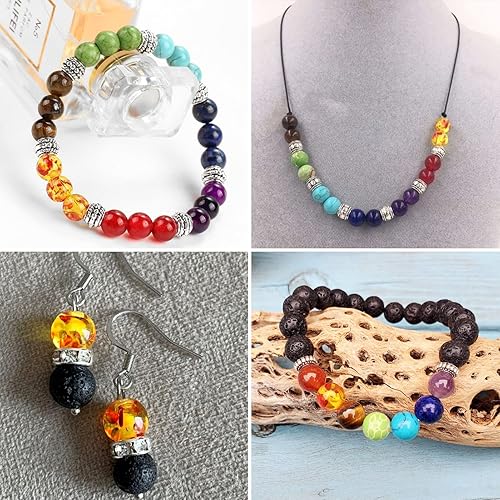 Miniatura 4 de Pandahall - 100 cuentas de resina transparente ámbar de flores de resina suelta, bola redonda, cuentas acrílicas de ámbar de fuego, espaciador,