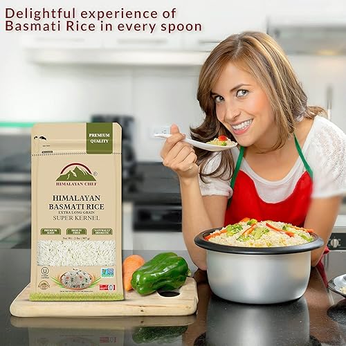 Miniatura 8 de Himalayan chef Arroz Basmati Blanco 2 lbs (Paquete de 2)