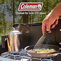 Vista 9 de Coleman Triton+ estufa de camping de propano de 2 hornillas con encendido InstaStart, estufa portátil de camping con 2 quemadores ajustables