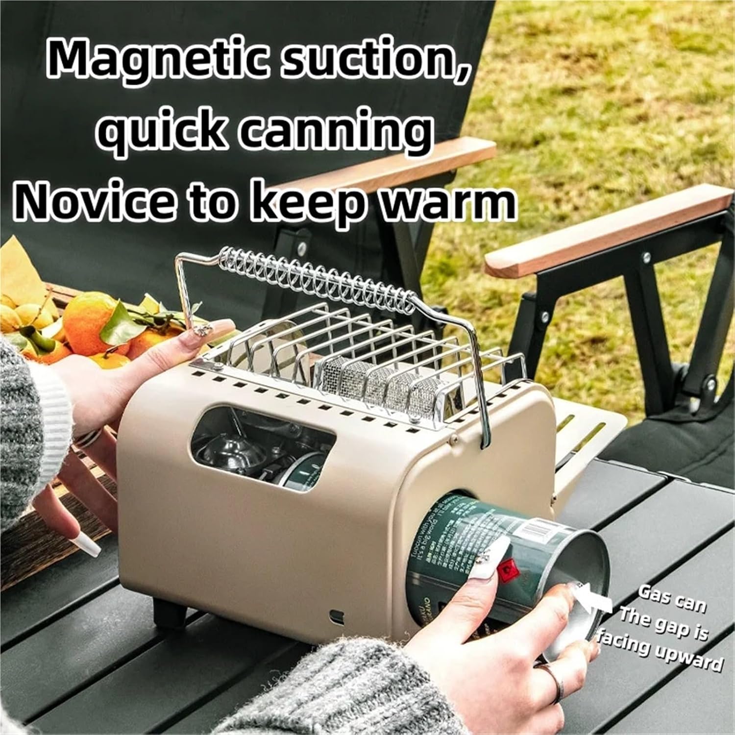 Kerosene Heater, Camping Heater Outdoor Portable Car Winter Supplies Mini Heating Stove Gas Fishing,for Indoor Camping Garage
