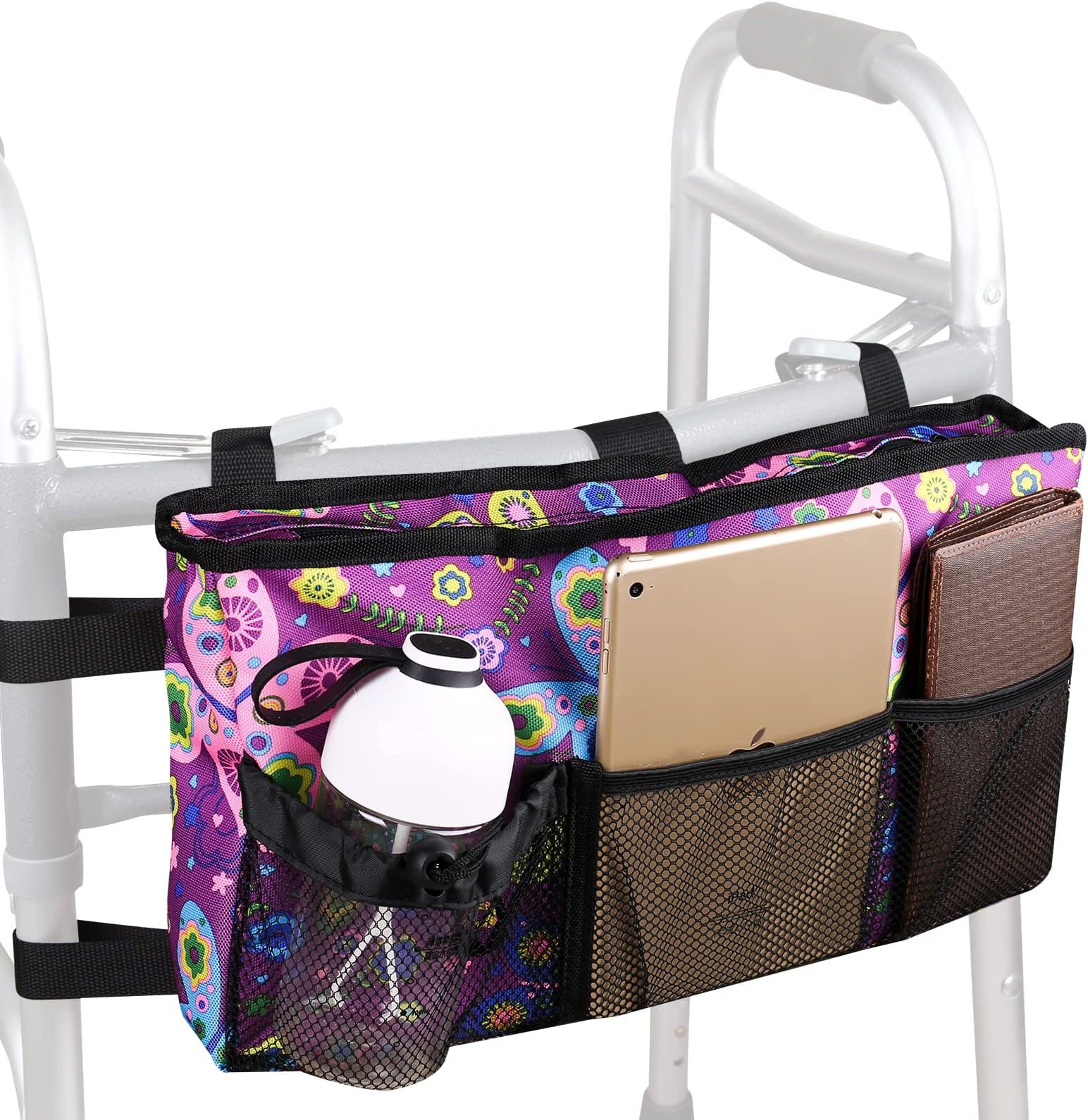 Walker Basket Foldable Walker Storage Bag with Two Split