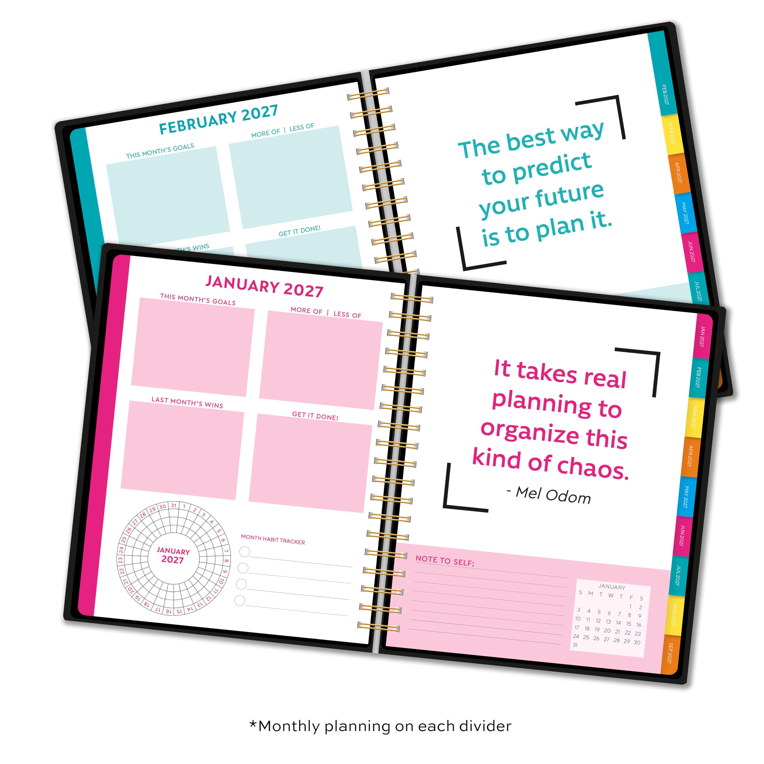 Amazon.com : High Note 2027 Planner, 17-Month Weekly & Monthly