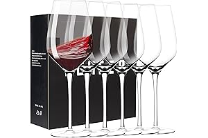 Premium Bordeaux Crystal Wine Glasses: Italian-Style Elegance
