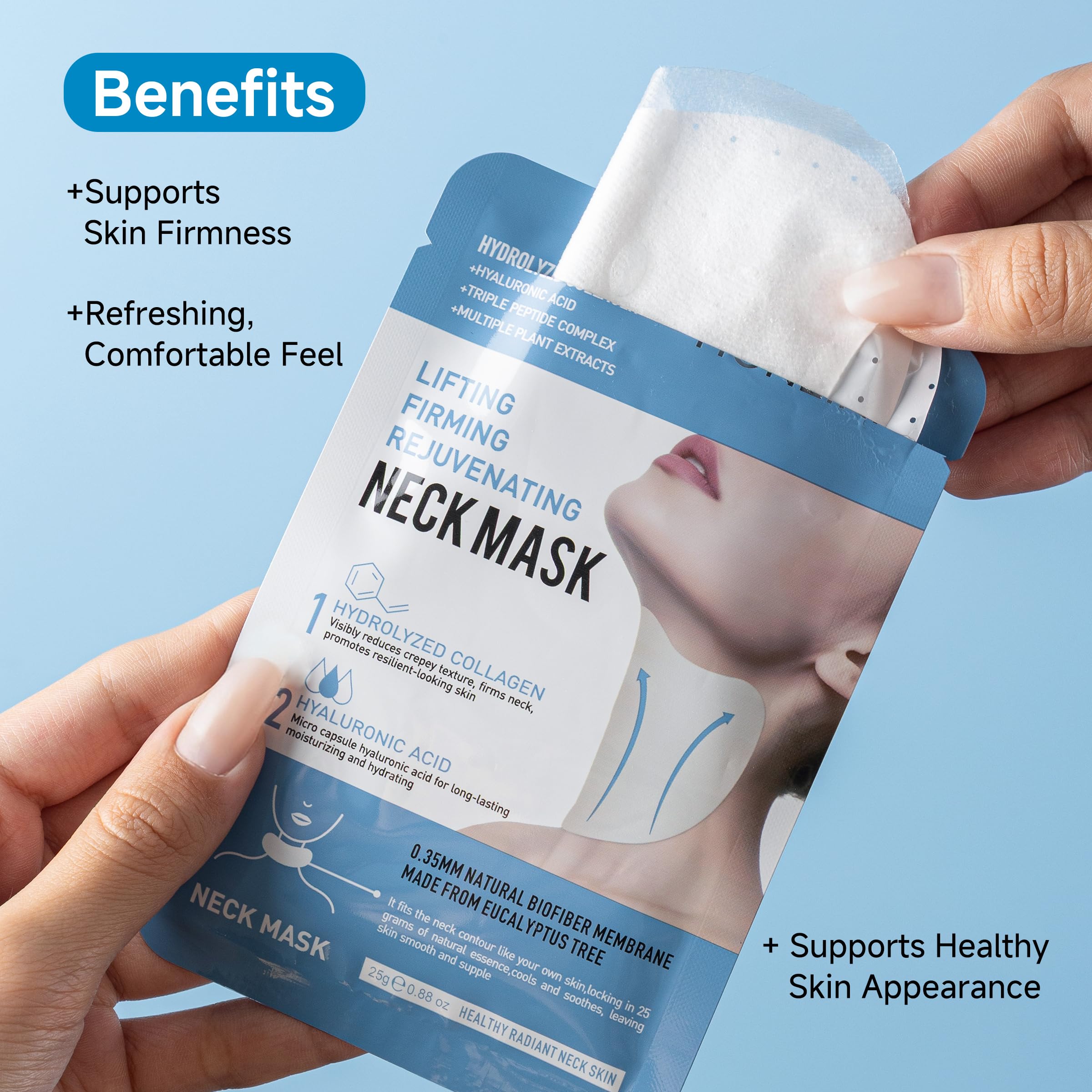 Amazon.com : HONLINK 8PCS Collagen Neck Mask Set with Hyaluronic