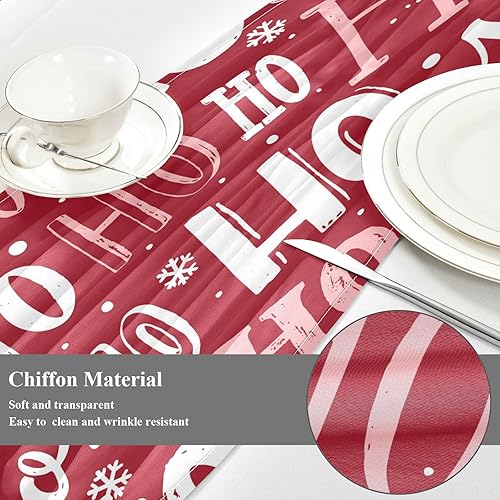 Miniatura 4 de Ho Ho Ho Funny Christmas Table Runner Fall Decor for Kitchen Decorations Christmas Table Runner 120 Inches Long