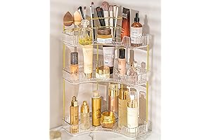 7Penn Bathroom Cosmetic Organizer: Corner Countertop Organizer