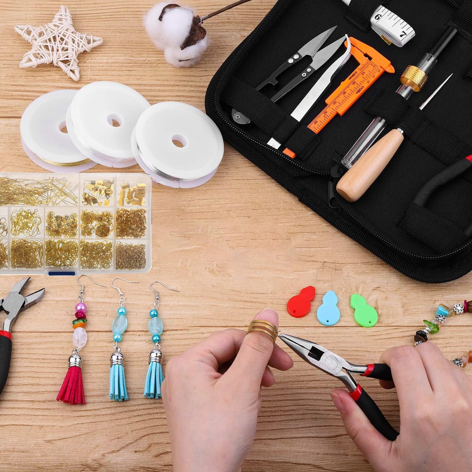 Kit di gioielli, inclusi strumenti per gioielli, cordini per gioielli e accessori per gioielli