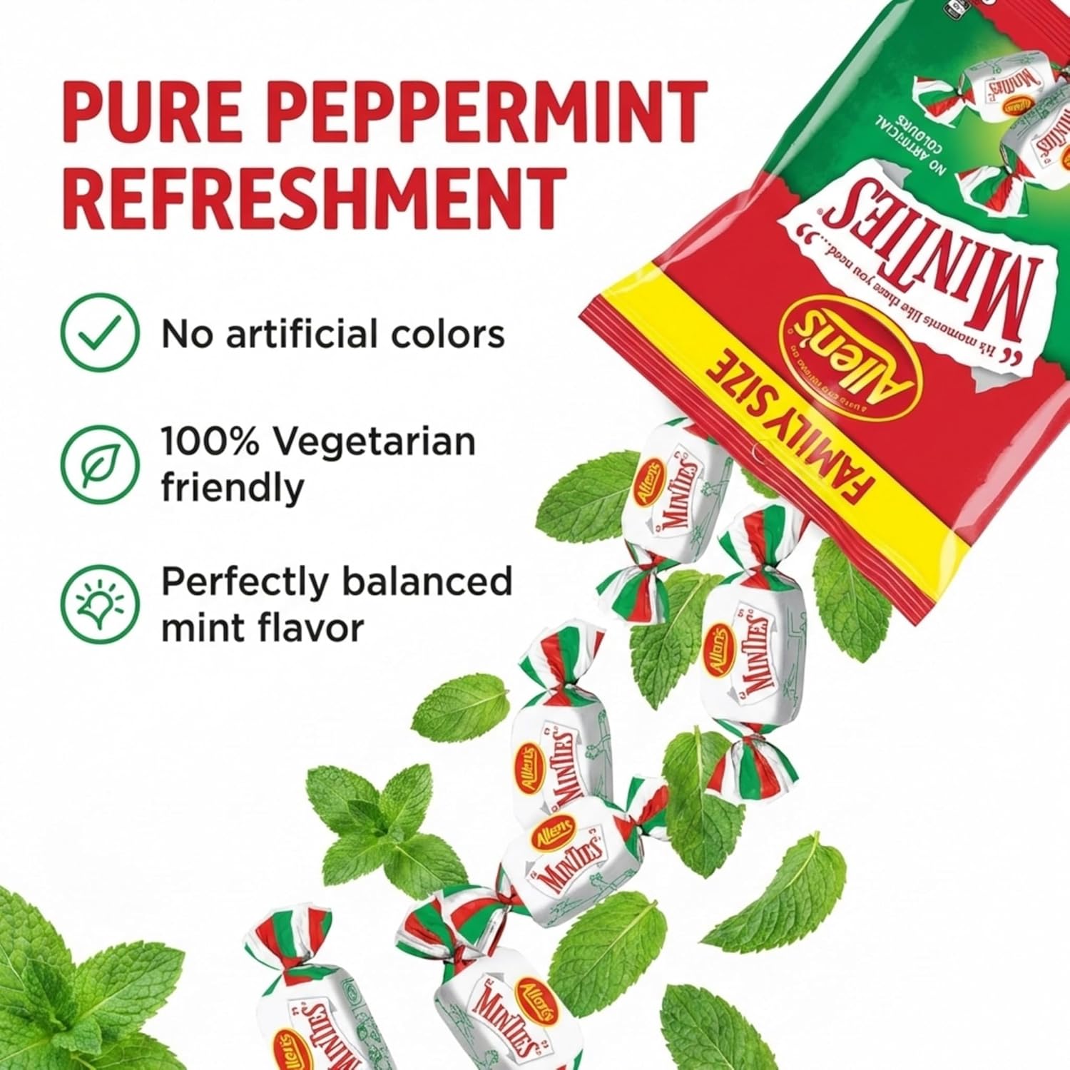 Allen's Minties 370g Family Size (Made in Australia)